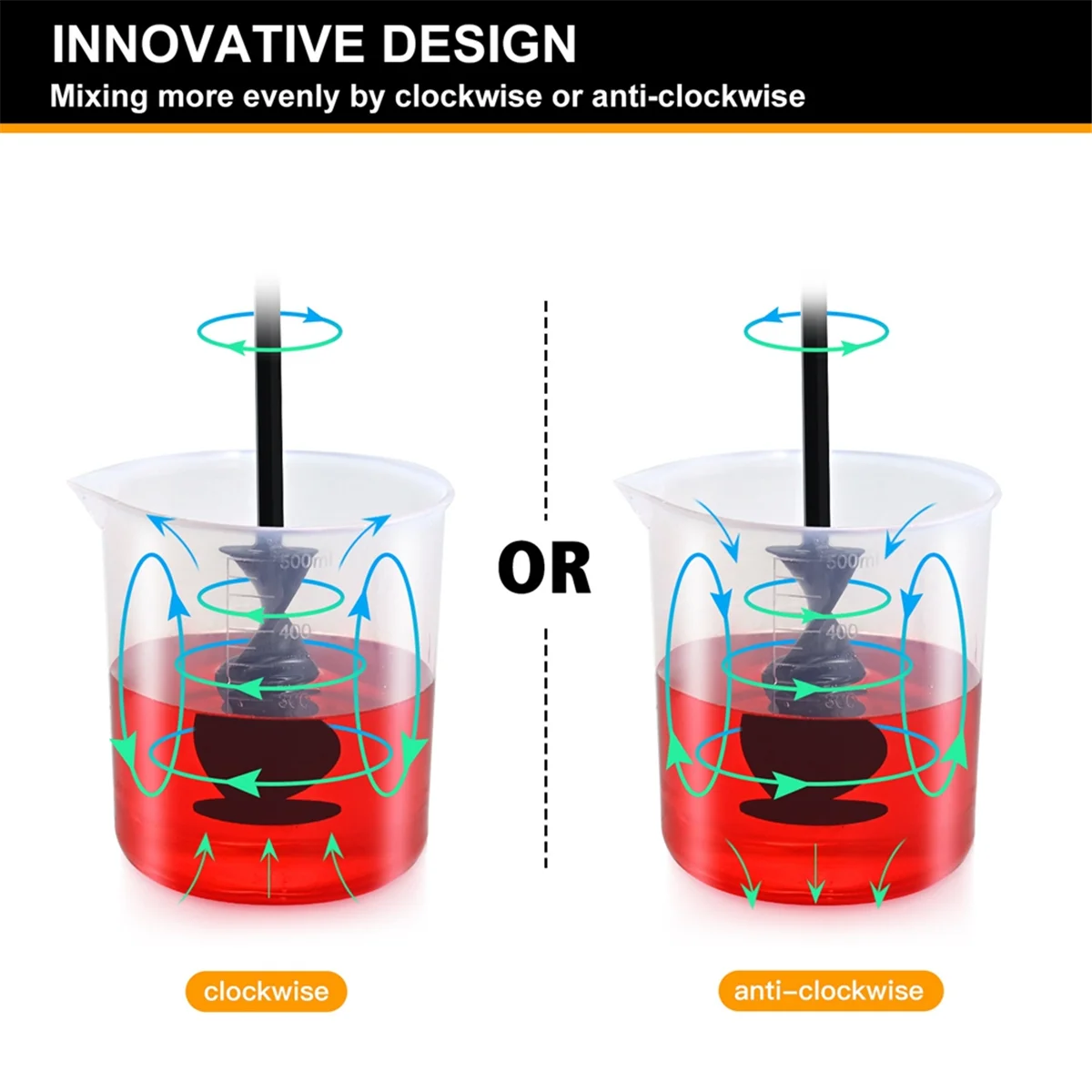 Смеситель для краски 8 шт. многоразовых смесителей эпоксидной и смолы лопатка