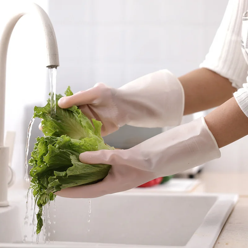 

Household Multi-functional Kitchen Dishwasher Rubber Gloves Waterproof Anti-hook Break Durable Laundry Housework Cleaning Gloves