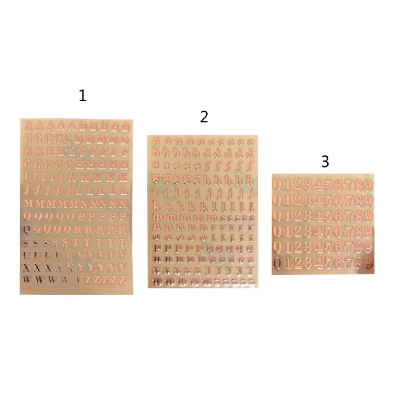 

Letter Stickers for Resin,Alphabet Number Sticker for Nail Art Epoxy Resin Craft