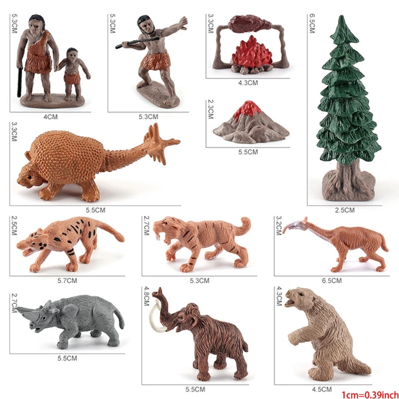 1 комплект имитация древнего ледникового периода доисторическая жизнь модели