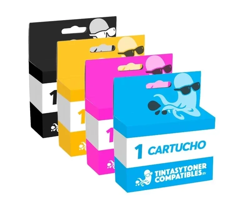 Pack 4 x ink cartridges Brother lc1280 Compatible - Non Oem-cartridge printers Brother DCP J525, J725, J925, MFC J430, J5910, J6