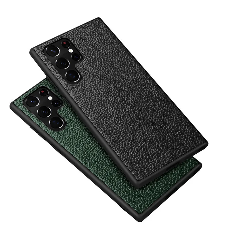 

Чехол из натуральной кожи для Samsung Galaxy S22 Ultra, ультратонкий ударопрочный чехол-накладка на заднюю панель S22 Plus/S22
