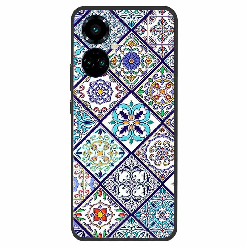 Для Tecno Camon 19 Neo Camon19 чехол 3D Цветочный тисненый Мягкий силиконовый для телефона