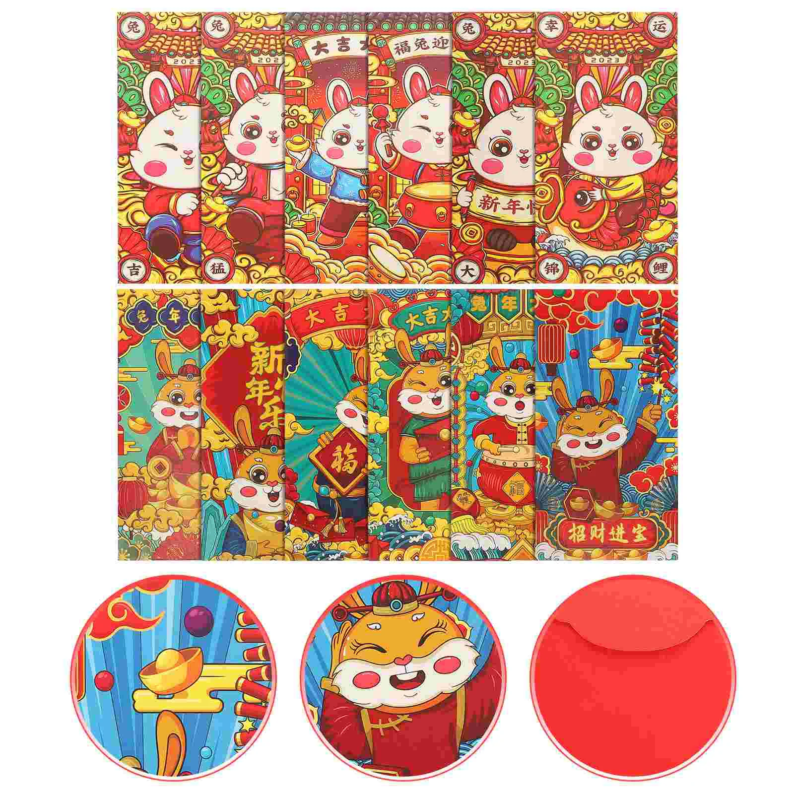 

Red Year Packet Envelope New Money Envelopes Chinese Packets Lucky Rabbit Bag Gift Hong Bao Traditional Lunarsee Wedding Asian