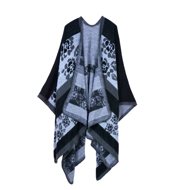 

Autumn Ponchos European American Hot Selling Cloaks Air Conditioners Capes Warm Decorations Shawls Scarves Women's Cloaks P3