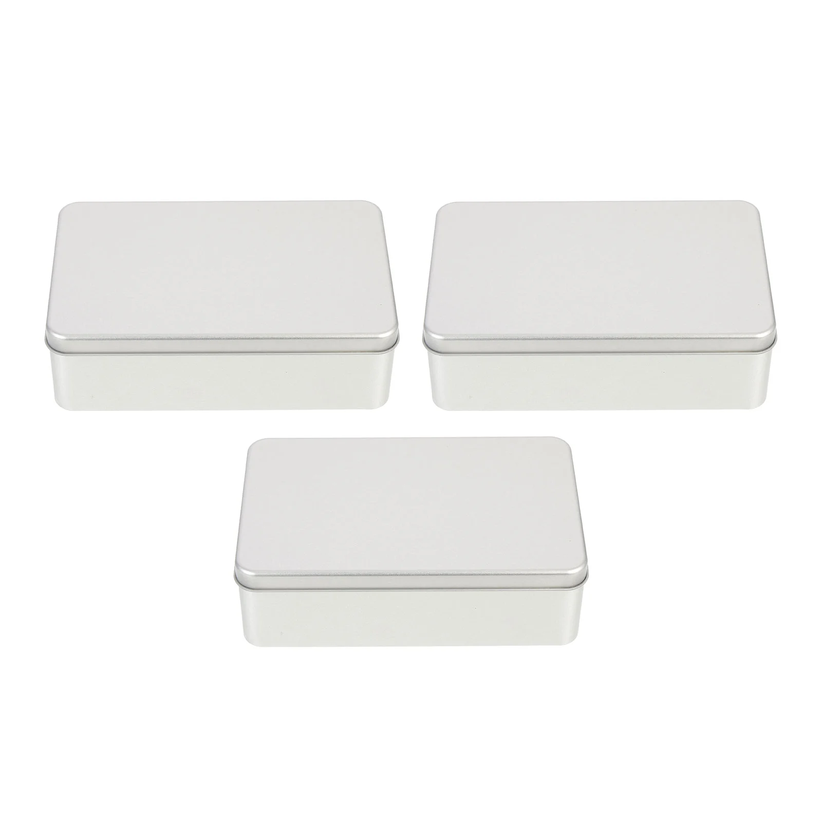 

Box Tin Tinplate Tins Candy Tea Storage Small Emptycontainer Can Lid Rectangular Metal Canister Coffee Gift Canisters Jar