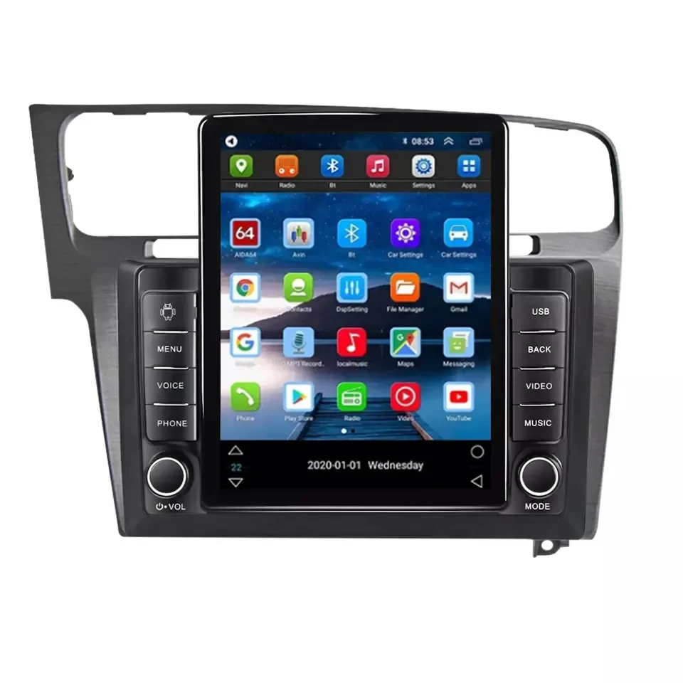 Фото Автомобильный радиоприемник Tesla Android 13 8 + 128G для VW Golf 7 2013-2017 4G LTE WIFI GPS BT carplay автомобильное видео аудио стерео GPS-навигатор №3