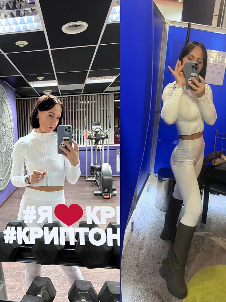 Seamless Ribbed Sports Leggings For Women Push Up High Waist Fitness White Striped Gym Tights Female Tummy Control Yoga Pants