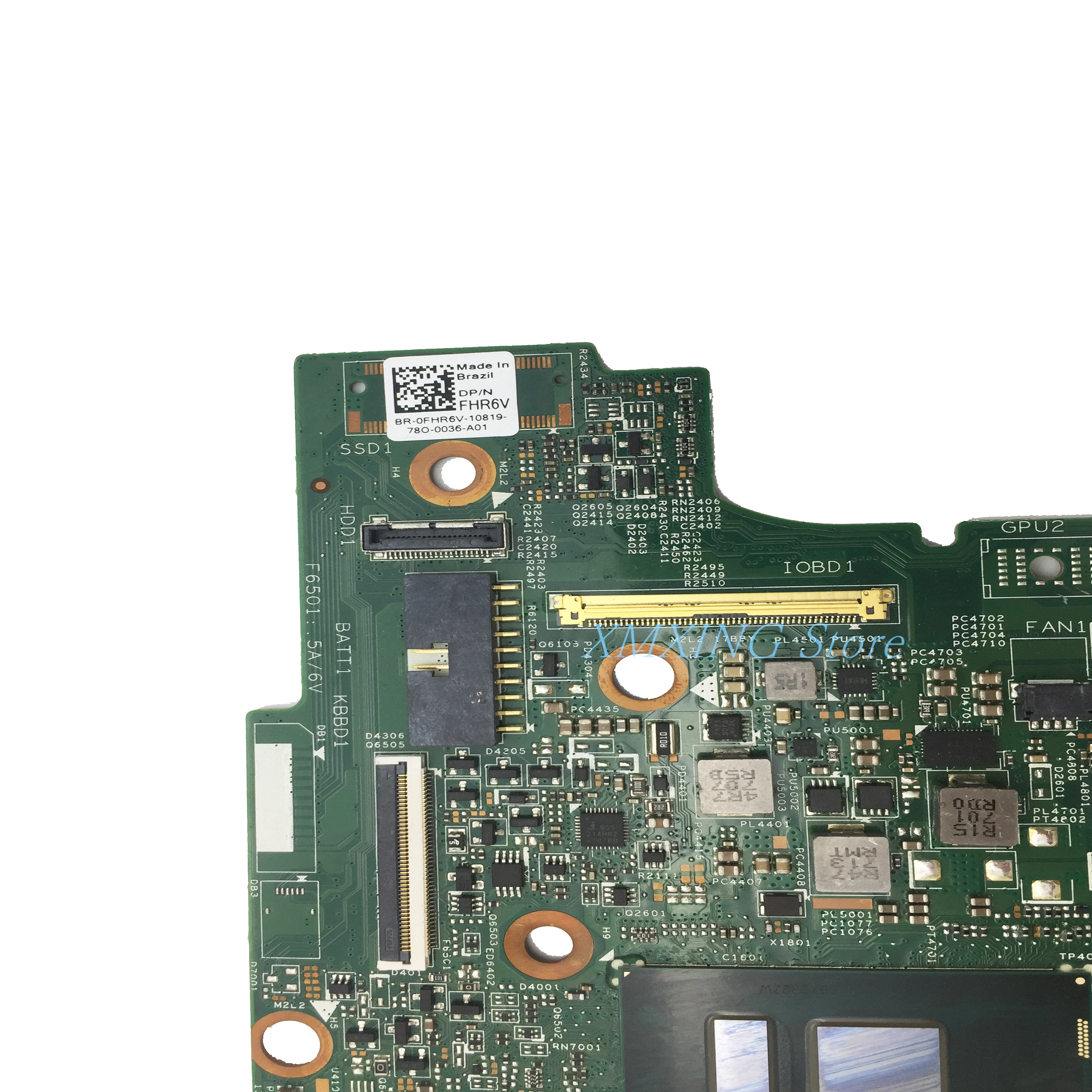 FULCOL для DELL Latitude 5378 5368 Материнская плата ноутбука I3-7100U Процессор BR-0FHR6V 0FHR6V FHR6V