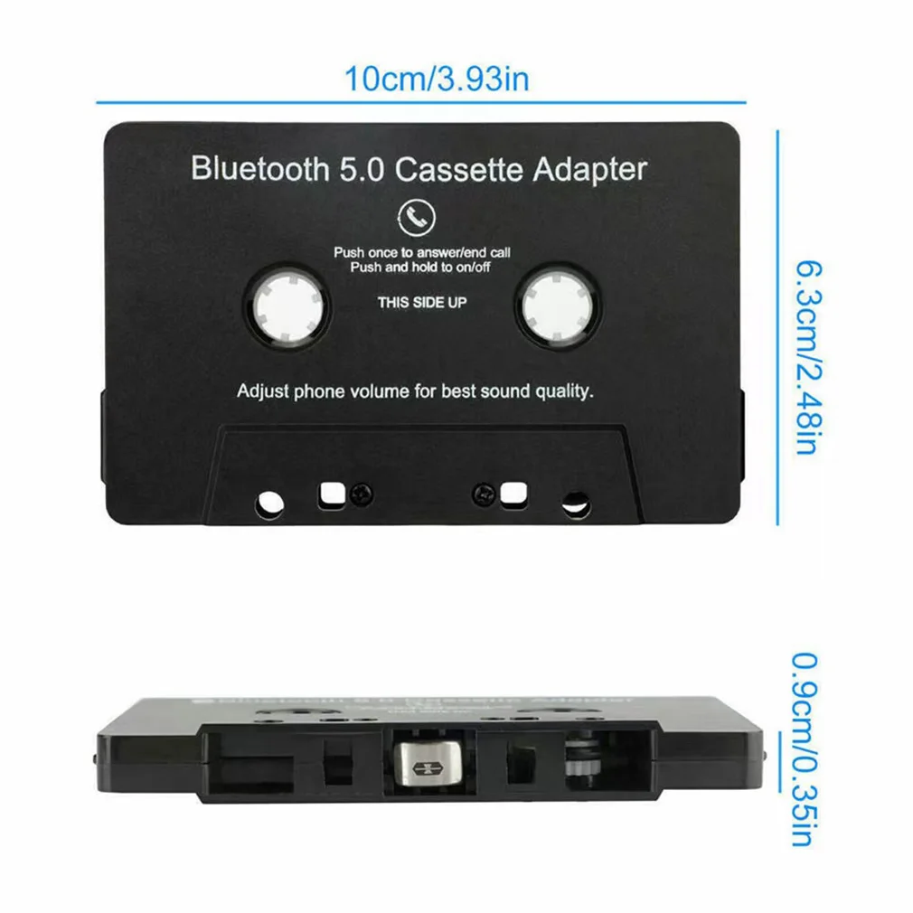 

Автомобильный Bluetooth 5,0 кассетный приемник Аудио Aux адаптер Кассетный плеер Автомобильный MP3 Громкая связь Телефонная книга для телефона Автомобильная стереосистема
