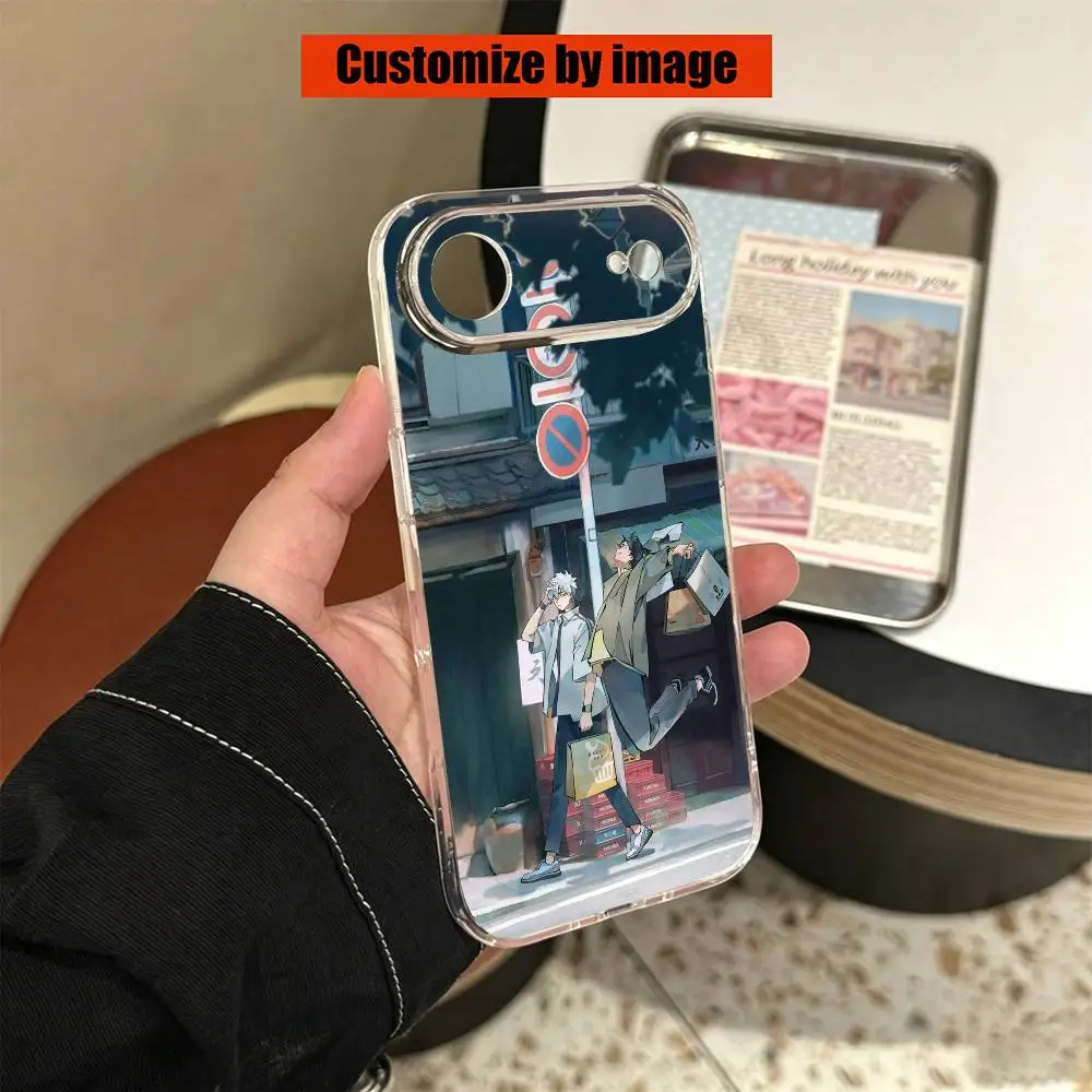 Фото Прозрачный силиконовый мягкий чехол для телефона Link C-Click Shi Guang Dai Li Ren Anime для iPhone 17 16 15 14 13 12 Mini Pro Max Plus №2