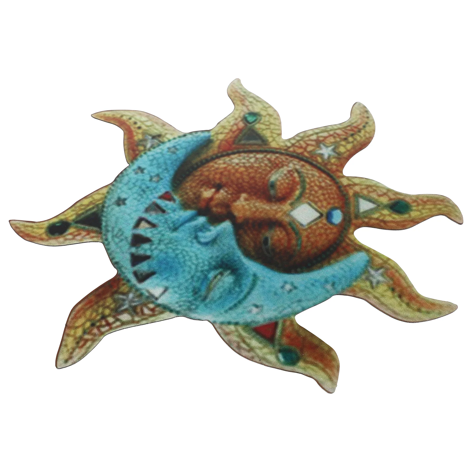 

Wall Suniron Metal Pendant Moon Decor Inspirational Plaques Outdoor Celestial Statue Pediments Ornament Decoration Garden