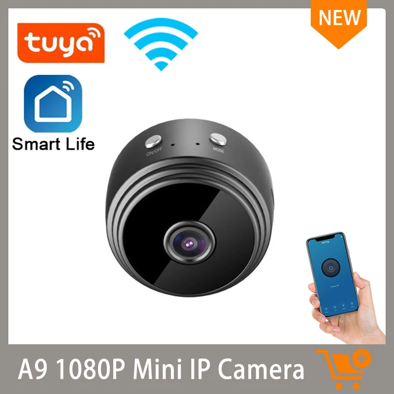 

A9 1080P Tuya мини IP камера Smart Life приложение WIFI безопасность домашний дом няня Видеонаблюдение CCTV домашняя беспроводная камера ночного видения