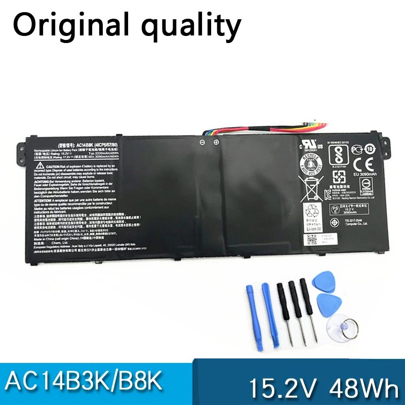 Новый аккумулятор для ноутбука AC14B3K AC14B8K Acer Aspire R 11 Φ/471T/571T/571TG R3-131T/372T Swift 3 R5-431T 345H 3632