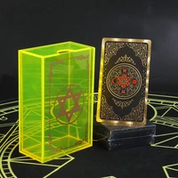 tarot card divination six star gold table game prediction card pvc waterproof and wear resistant crystal gift box luxury game
