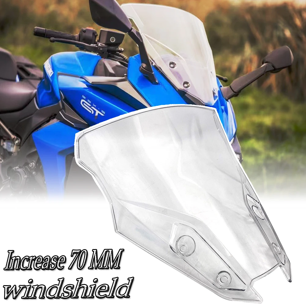 

Motorcycles New Accessories Windshield Windscreen Air Wind Deflector For Suzuki GSX-S1000 GT gsx s1000gt Transparent