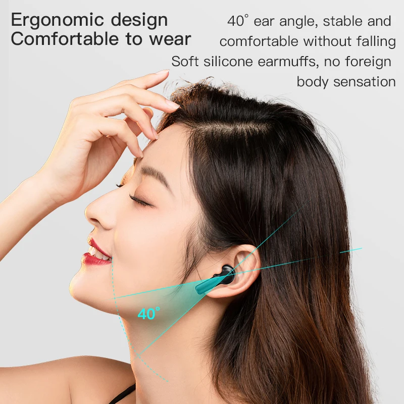 

Черные беспроводные наушники Bluetooth 5.1motion, шумоподавляющие наушники с микрофоном, сенсорные стереонаушники для телефонов Apple, Android