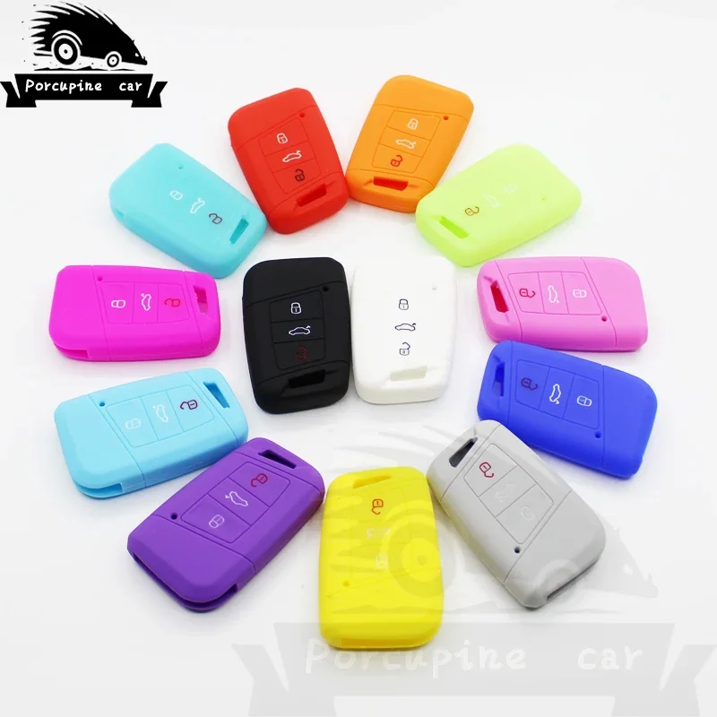 3 кнопки дистанционного управления силиконовый резиновый автомобильный брелок