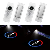 2 pieces led car door light automobile external accessories welcome light for bmw 3 series f34 models auto hd projector lamp