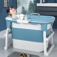large soap dish lid bathtub spa bucket collapsible stand thickened bathtub swim pool plastic banheira household necessities