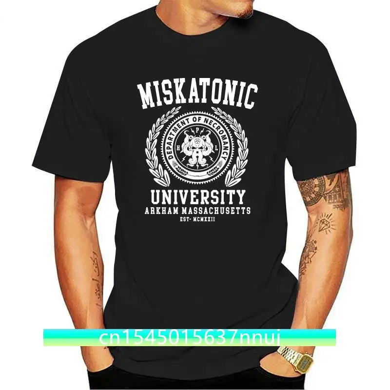 

New Miskatonic University O Neck Fashion Shirt Cthulhu Mne Tshirt Lovecraft