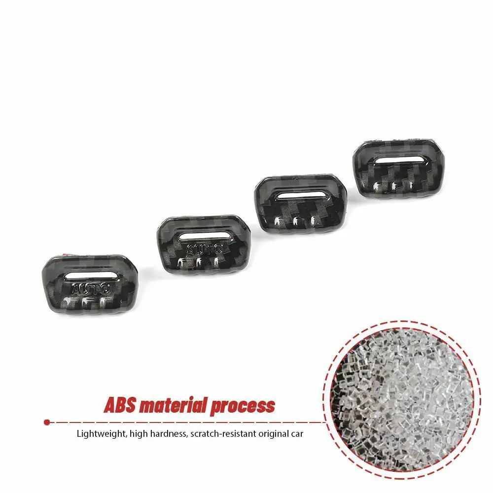 

4pcs Carbon Fiber Window Lift Switch Adjust Button Cover Trim For Jeep Wrangler JL JT Button Sticker Accessories High Quality