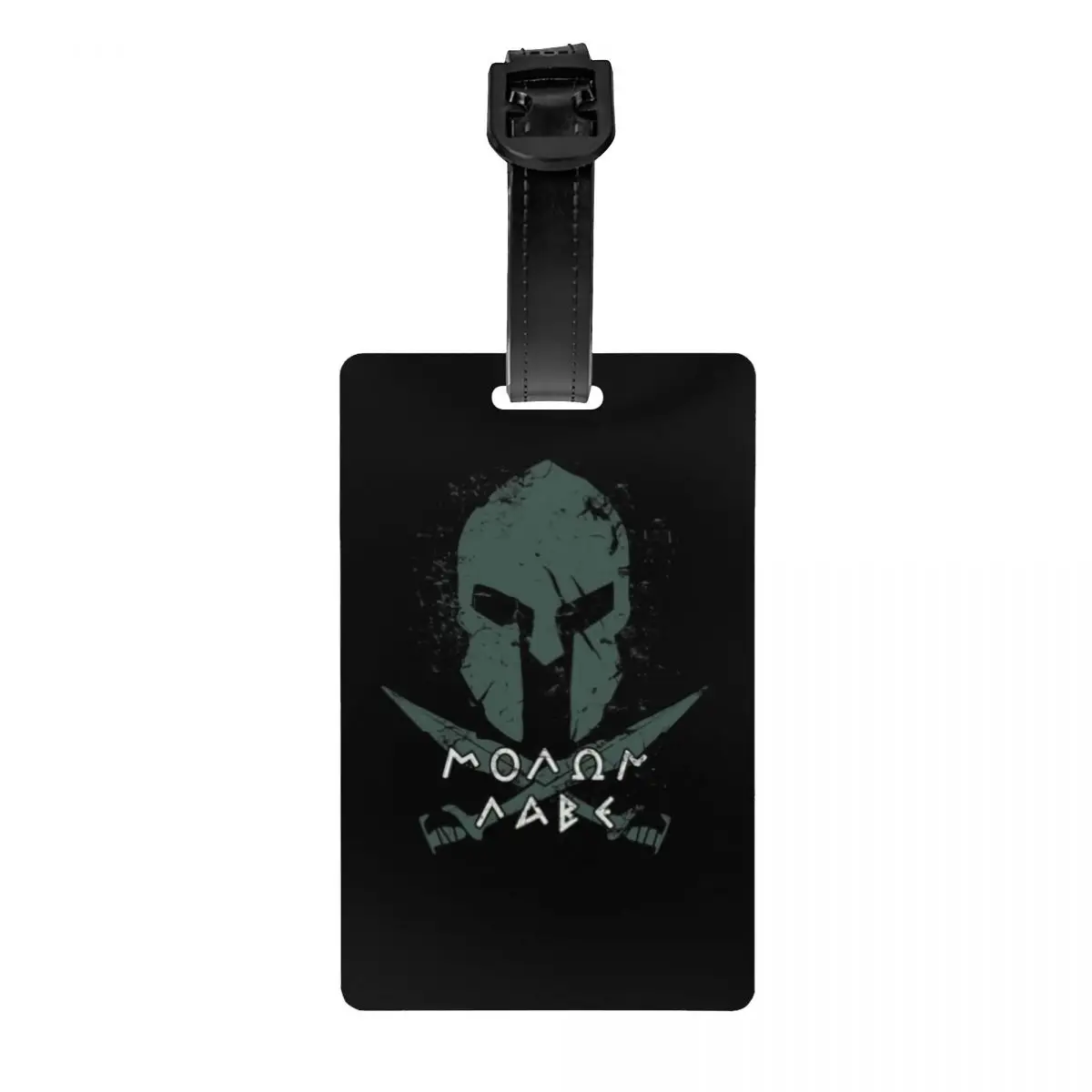 

Спартанский Molon Labe шлем багажные бирки для путешествий чемодан Labe винтажный крутой меч средневековая Личная Обложка идентификационная этикетка