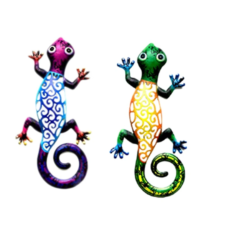 

Металлический Gecko, Уличный настенный Декор, ящерица, искусство, подвесное украшение для улицы, заднего двора, крыльца, внутреннего дворика, г...