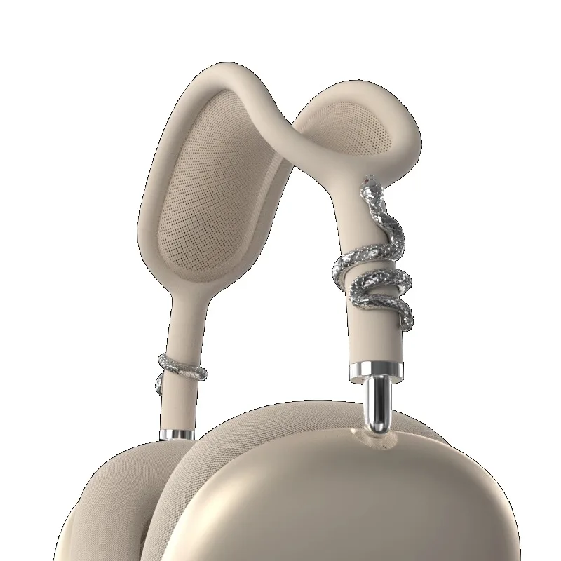 Фото Чехол для Airpods Max с черной змеей Y2k, защитный чехол для наушников, украшение, чехол для наушников Airpods Max, аксессуары для AirpodsMax №1