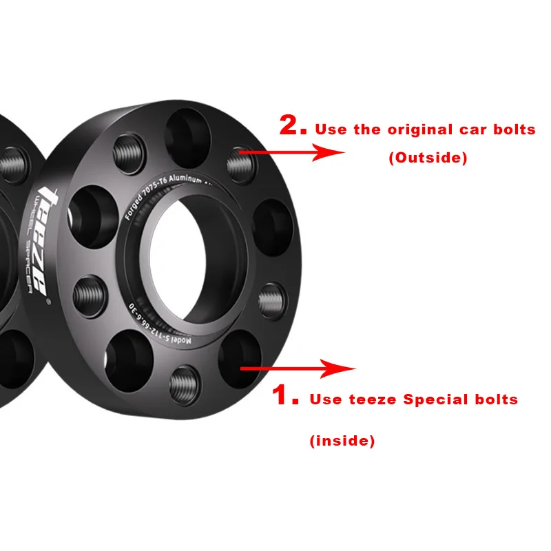 24 шт. PCD 5x120 CB 74.1мм M12X1.5 T6-7075 Кованые проставки для колес из алюминиевого сплава, 5-болтовые, подходят для BMW 5 серии E39  BMW E39 (art.: 3920ccfa453ab) - 3920ccfa453ab