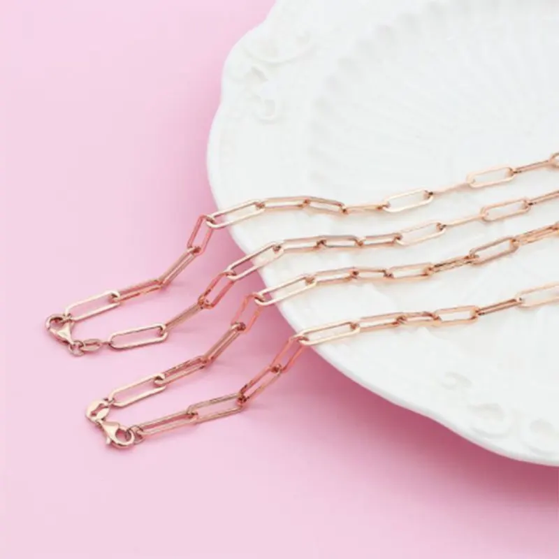 

Новинка 585 толстое массивное ожерелье O-образной формы из фиолетового золота креативная простая Классическая Подвеска из розового золота 14 ...