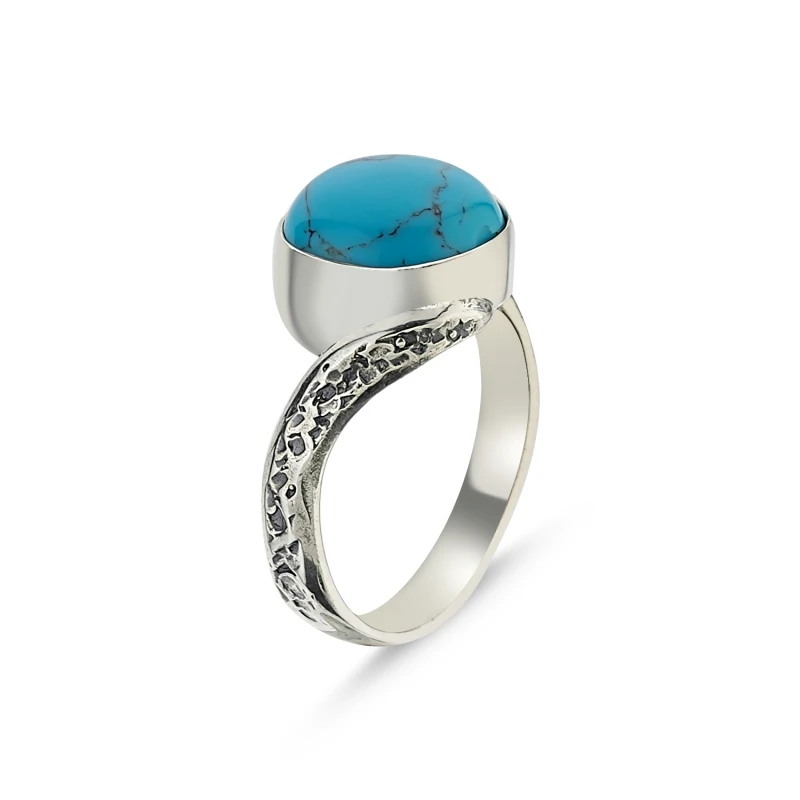 

Silver 925 Sterling Turquoise Stone Handwork Ring