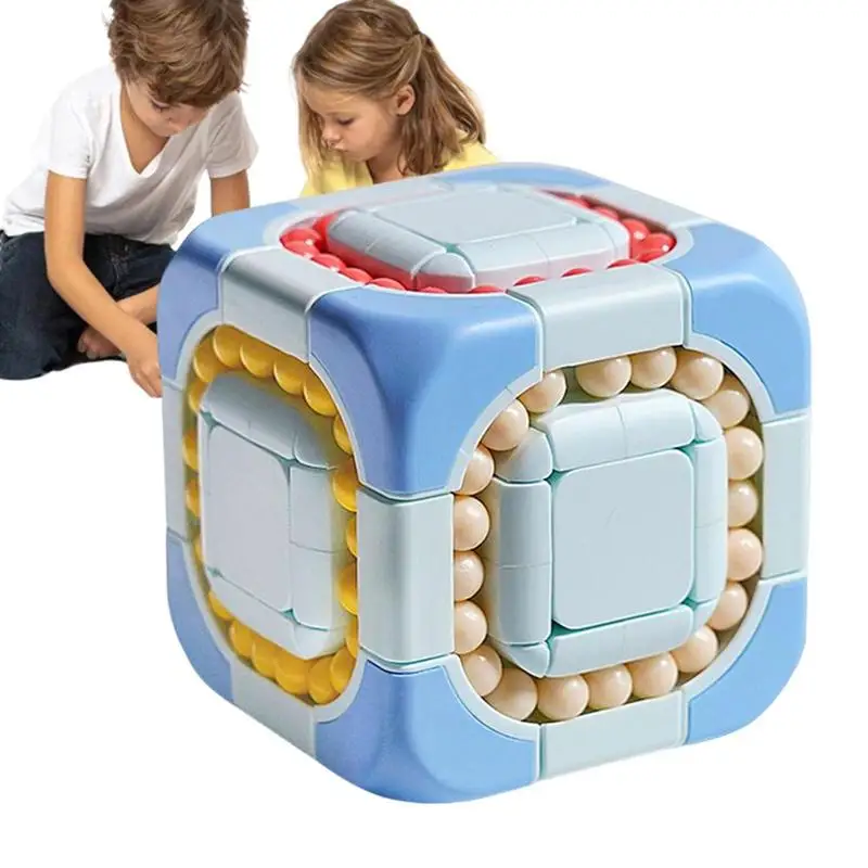 

Волшебная детская вращающаяся баночка, головоломка, игрушка-кубик, снимает тревогу, помогает сосредоточиться и развивает интеллект, фиджет