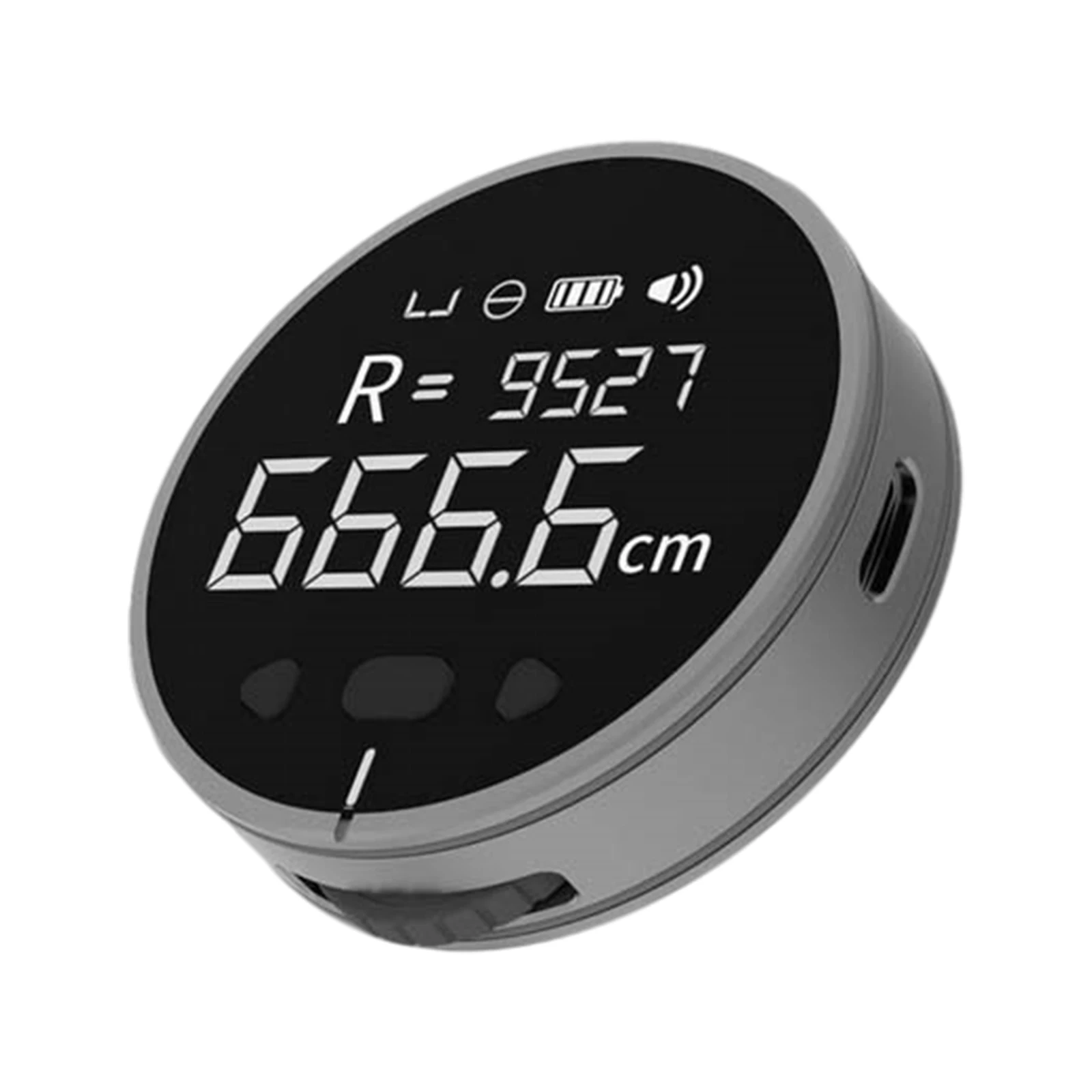 

Линейка электронная портативная из алюминиевого сплава и силикона, 53x15 мм