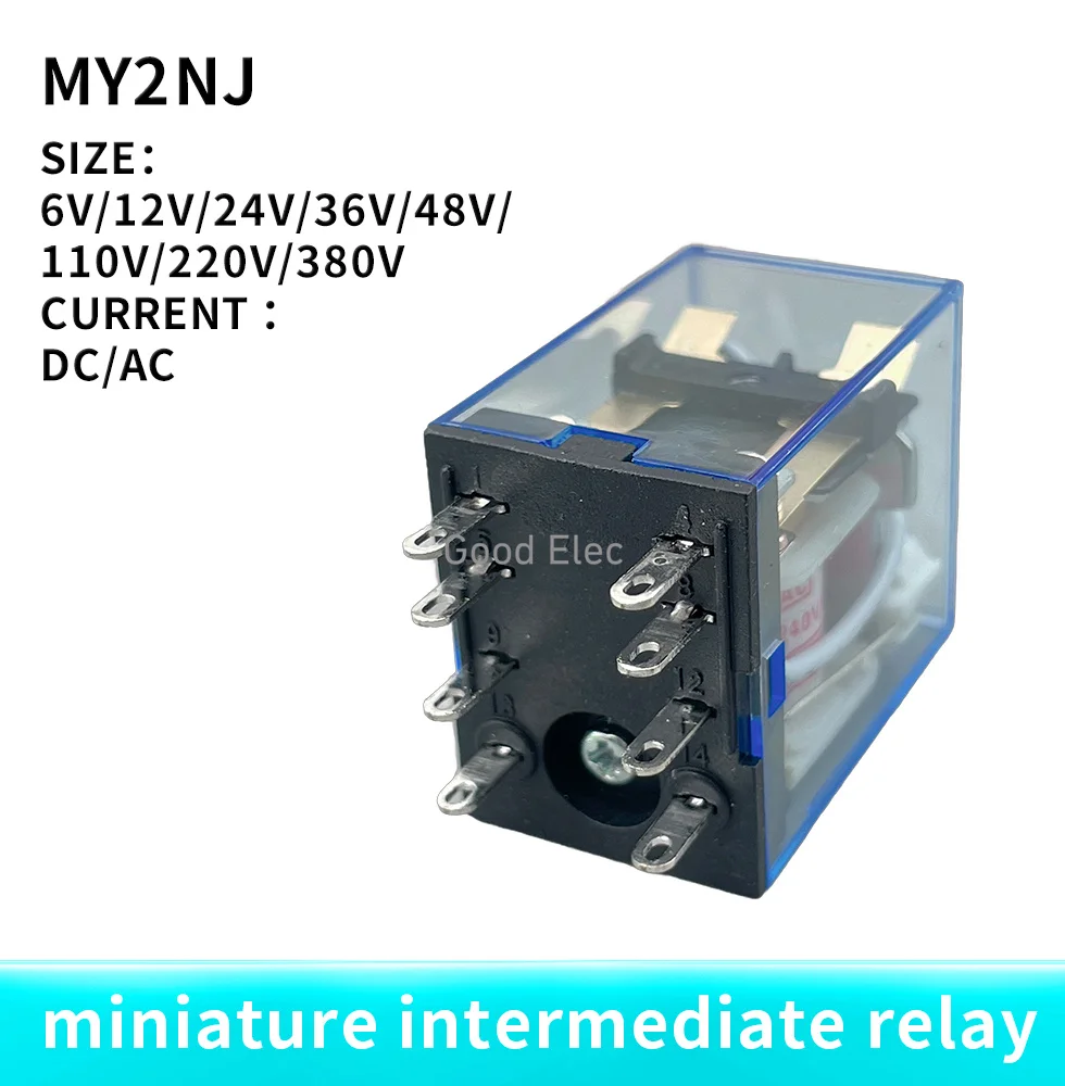 10 шт. 12 В 24 постоянного тока 110 220 переменного реле мощности катушки LY2NJ MY2NJ MY4NJ DPDT