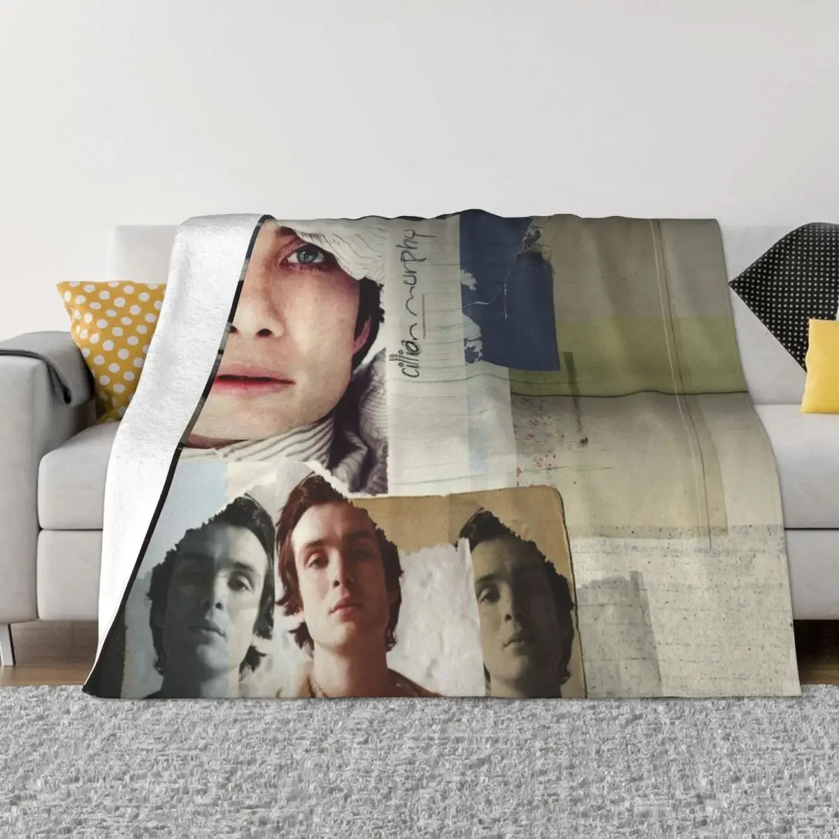 

Cillian Murphy Photo Actor Blankets Flannel Textile Decor Multi-function Soft Throw Blankets for Bedding Car Plush Thin Quilt