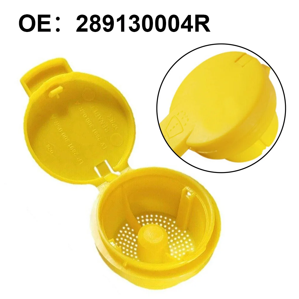 

1x Yellow Plastic Front Windshield Washer Fluid Reservoir Tank Cap For Renault For Clio For MK4 2012-2018 #289135972R/289130004R