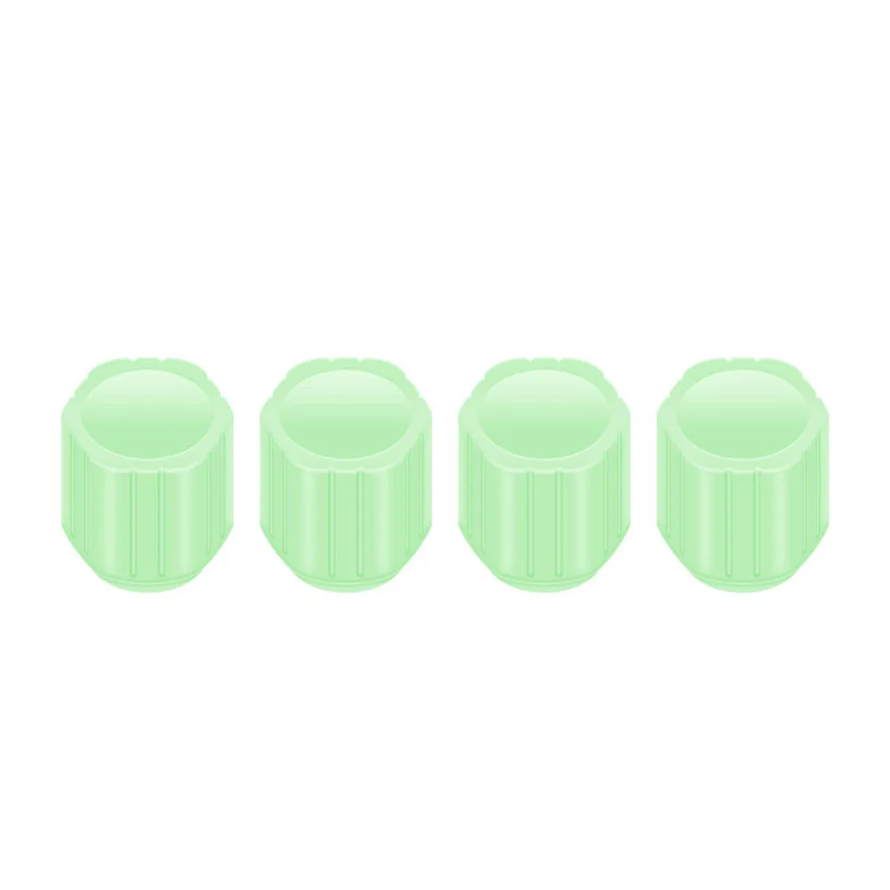 

4pcs Fluorescent Car Tire Valve Cap Tyre Valves Stem Covers For Bike Motorcycle Auto Tire Accessories Glowing Tyre Stem Covers