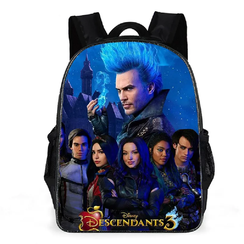 Disney Descendants 3 Backpack for Boy Girl Anime Print Waterproof High Capacity Kids School Bag Students Back To School Supplies