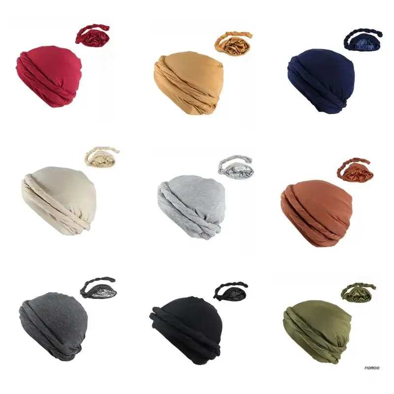 

Мужской тюрбан, повязка на голову, атласная подкладка, головной платок, галотюрбан, дураг, мусульманский хиджаб, тюрбан