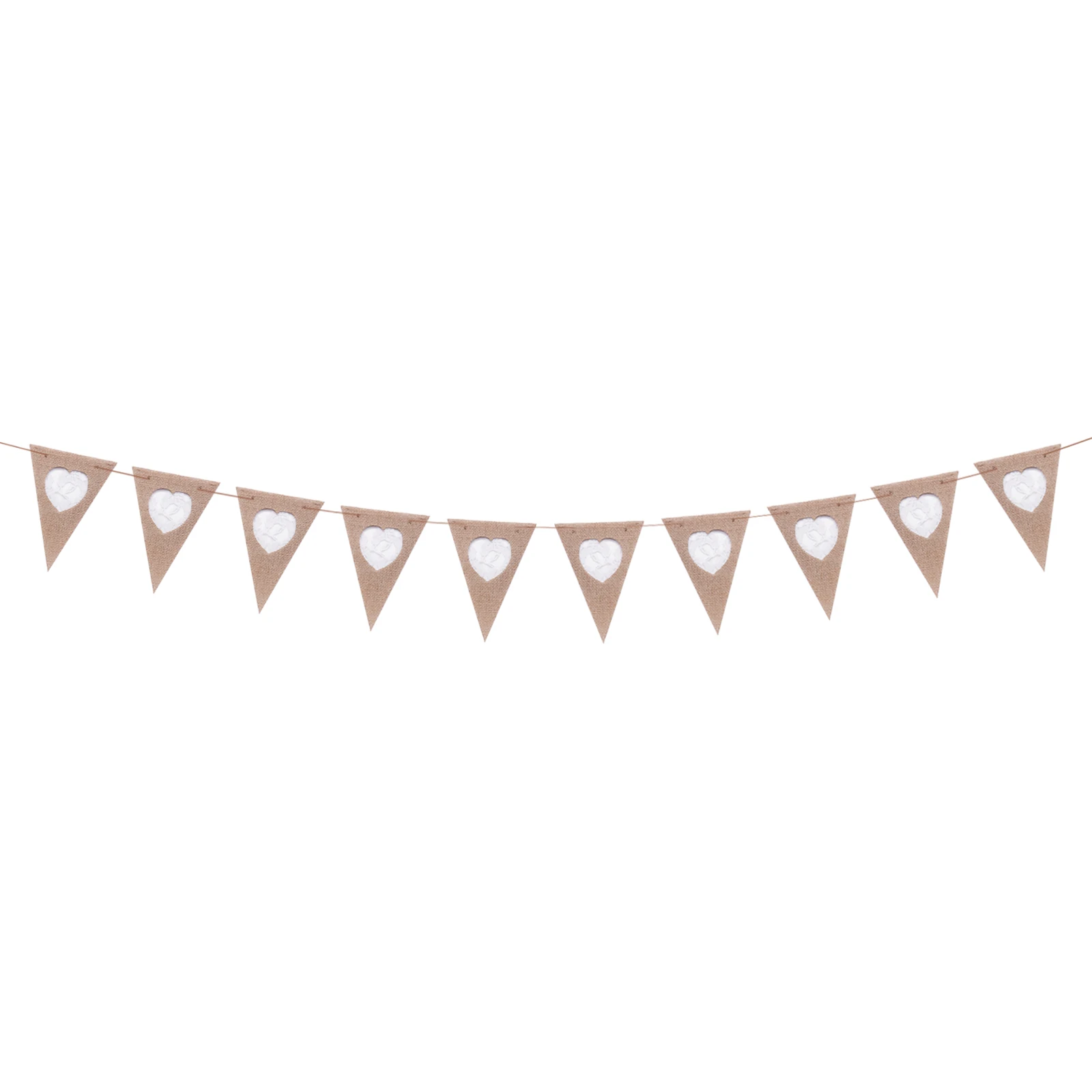 

10pcs Flags Vintage Wedding Lace Banner Background Burlap Photo Frame Lace Bunting Banner DIY Garland Home Party Festival Decors