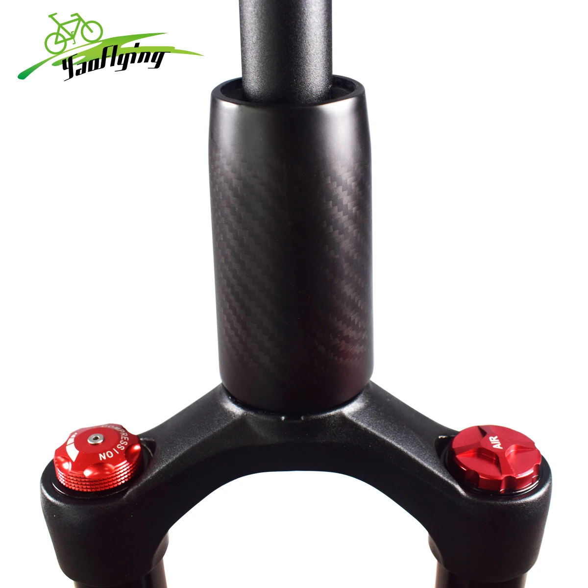 Фрейм для горного велосипеда Yaoflying Frame Carbon 29er с задней подвеской, внутренней проводкой кабелей и креплением дискового тормоза, в комплекте с вилкой.