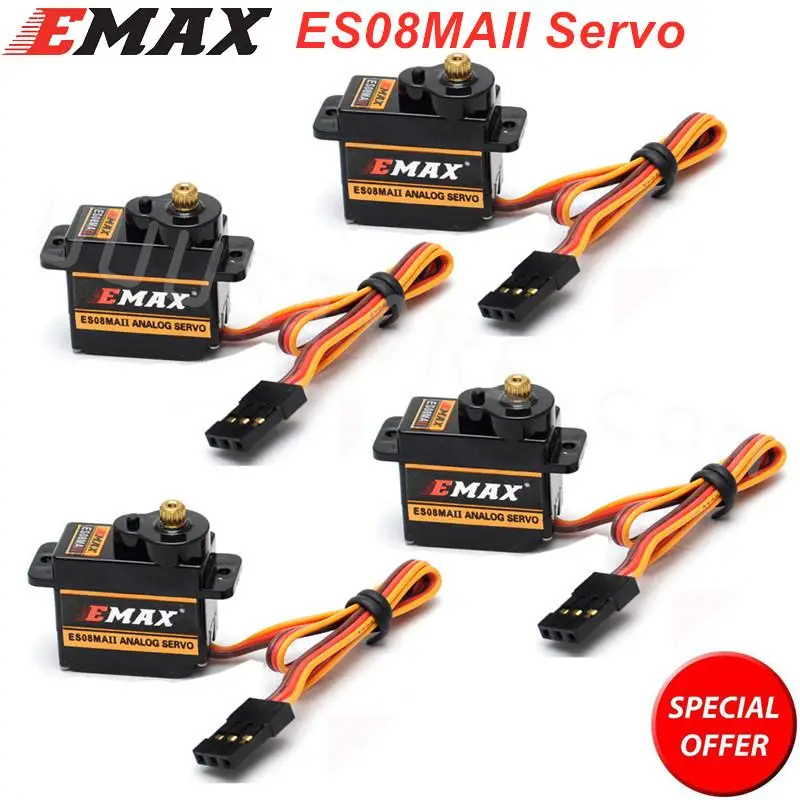 

EMAX ES08MA ES08MAII 12g мини металлическая Шестерня Аналоговый сервопривод для Rc Хобби Автомобиль Лодка Вертолет Самолет радиоуправляемый робот Бес...