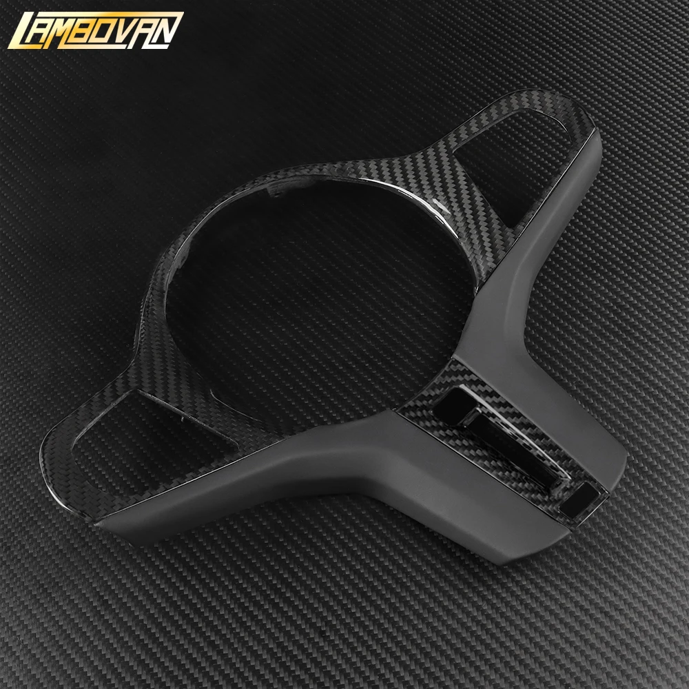 Фото Накладка на руль из карбона для BMW M2 G87, M3 G80, M4 G82 G83, M5 F90, X3M F97, X4M F98, X5M F95, X6M F96, F92, F93 №5