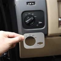 for 2004 2009 land rover discovery 3 alloy headlight switch button frame sequin stickers automotive interior accessories