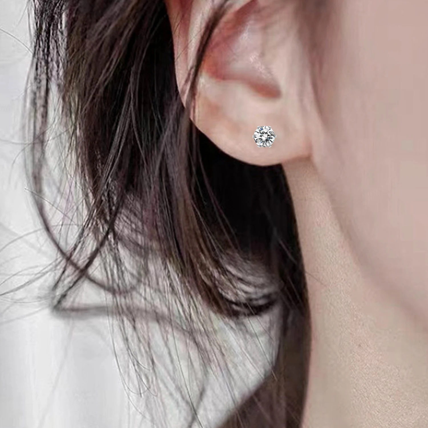 2 шт. женские серьги-гвоздики из титановой стали