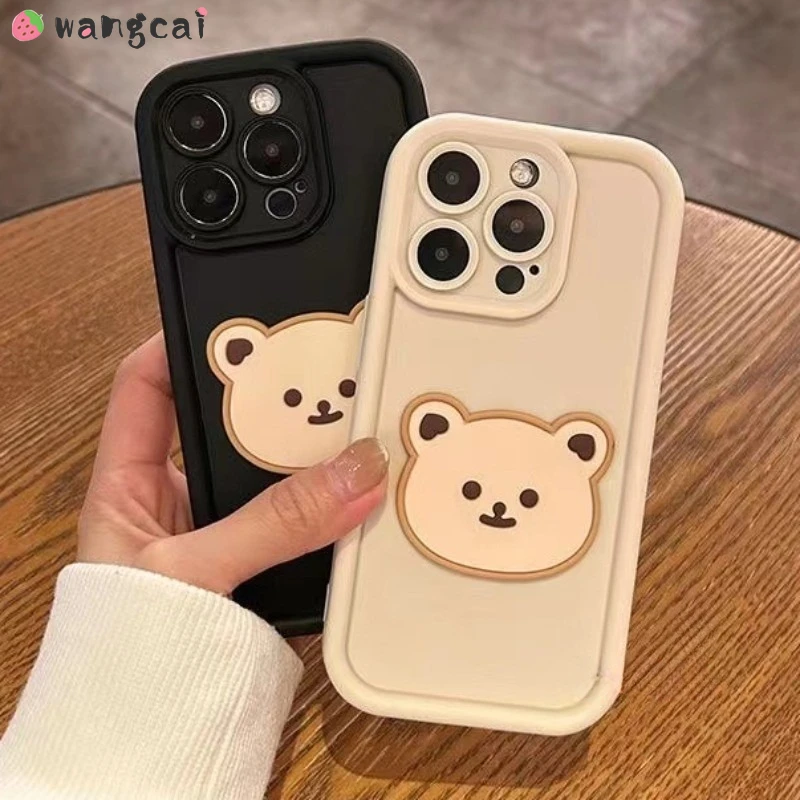 Чехол с милым медведем для Samsung Galaxy A12 M12 F12 A13 LTE A04S A14 A15 A30 M10S M20S A20S A21S чехол телефона