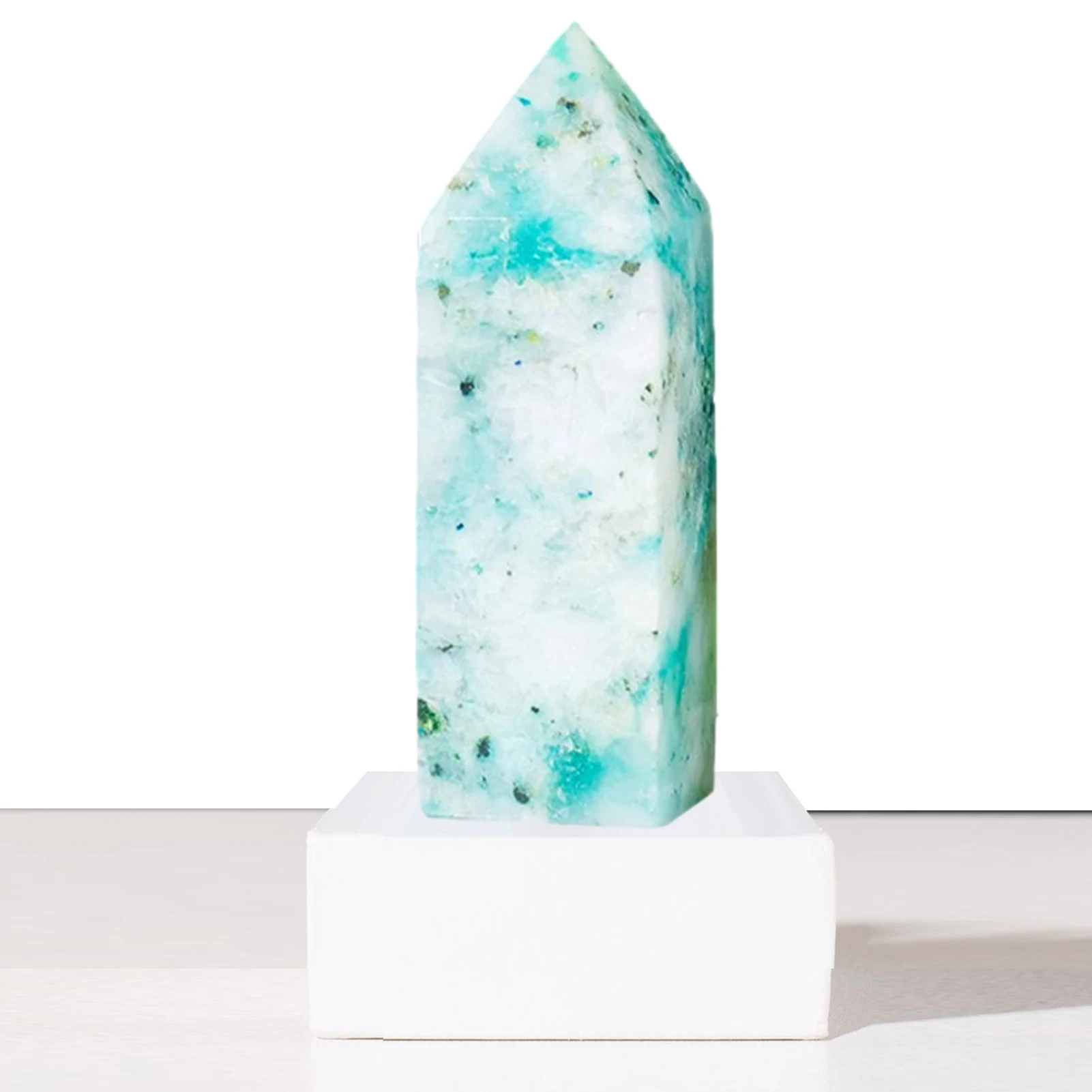

Phoenix Stone Wand Crystals Healing Wands Tower Natural Phoenix Stone 4 Prism Pointed Meditation Reiki Stones For Home Office