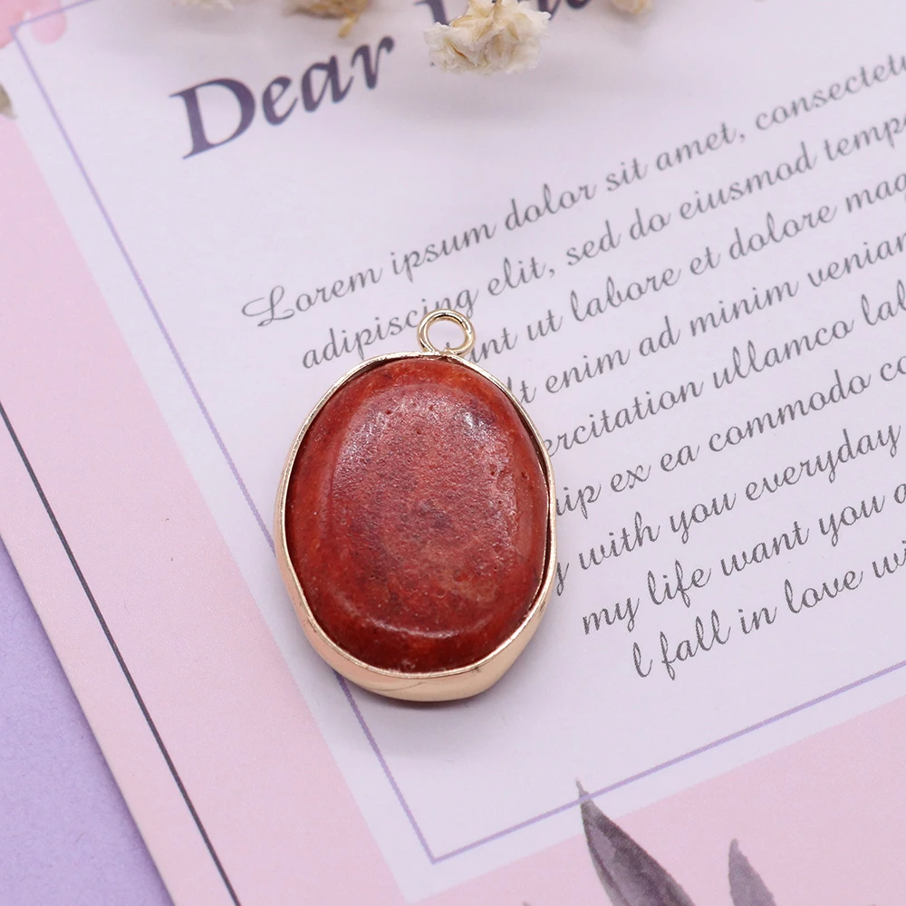 Подвеска из натурального бамбука кораллов овальная фотография изысканные