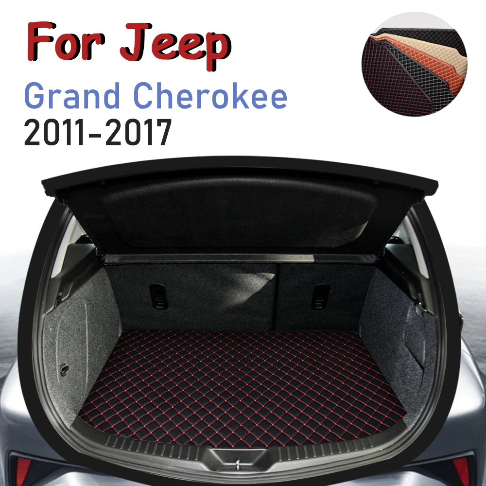 

Для Jeep Grand Cherokee 2011-2017, напольные коврики для багажника, подкладка для грузовика, подкладка для багажника автомобиля, коврик для багажника, ак...